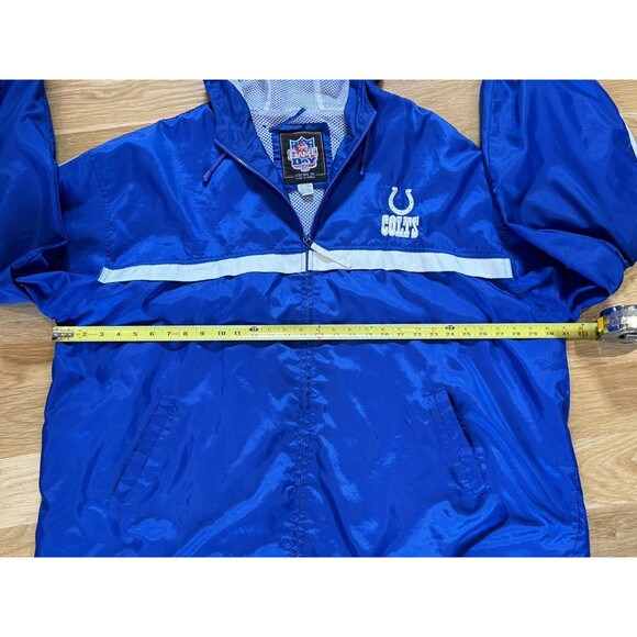 Vintage NFL Game Day Indianapolis Embroidered Colts Zip Up Windbreaker XXL - Picture 3 of 5
